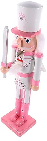 Zerodeko Wooden Nutcracker Soldier Decor Xmas Nutcracker Ornament for Desktop Christmas Party Supplies