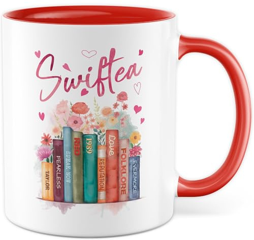 Fan Tasse mit Spruch – Geschenk Swiftea – Kaffeetasse 330ml aus Keramik – Humor Witz Sarkasmus Büro Kaffee-Becher