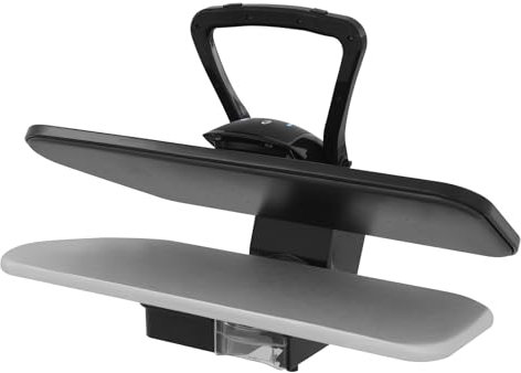 Intelligente Dampfpresse 36 Zoll Professionelle Dampfbügelpresse 2200W Dampfbügelgerät mit Touch LCD Temperaturregelung, Große Dampfbügelpresse für Haushalte und Bekleidungsgeschäfte (Schwarz)