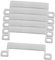 SEWACC 6 pièces Support de Tuyau Acier Inoxydable Lot de Colles de Fixation pour Tubes Carrés Support U pour et Extérieurs Installation Facile et Durable
