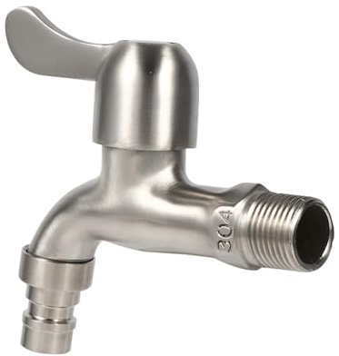 Tomvorks Water Stainless Steel Washing Machine Tap Tap, Leaking-proof, Soft Water, Easy Install, With Kitchen, Garden (Washing machine faucet (Titzin Tsui))