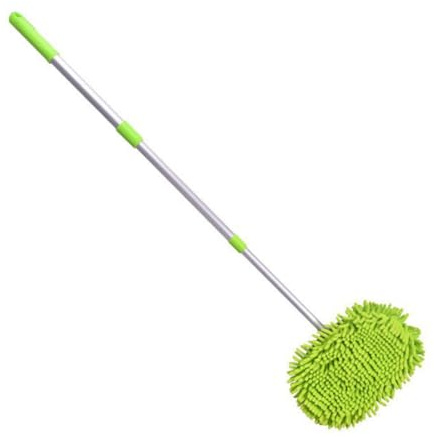 TOYANDONA Brosse de Lavage Voiture Télescopique avec Manche Ajustable Plumeau Chenille Rotatif sans Rayures pour Nettoyage Intérieur et Extérieur Auto