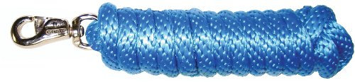 Hamilton 1,6 cm x 3 m Poly-Pferde-Führstrick mit Bull-Snap, Blau