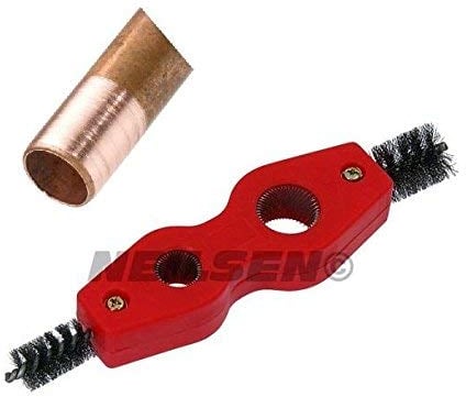 Neilsen CT2803 Wire Brush Pipe Cleaner - Heavy-Duty Steel Bristles for 1/2 and 3/4 Internal and External Pipes