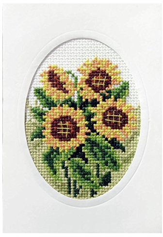 Sunflowers Card Kit - Cross Stitch Kit