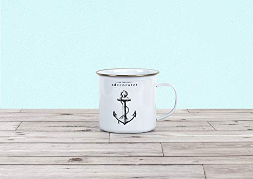 Gift Republic Victoriana Enamel Mug the Adventurer