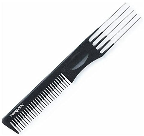Termix professioneller Titankamm mit Metallborsten zum Kämmen und für präzise Finishes. Kamm mit Titanpartikeln, die eine hohe Temperatur- und Chemikalienbeständigkeit besitzen, No Color