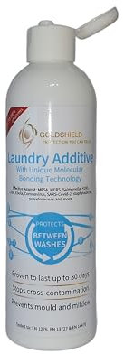 Antibacterial Laundry Additive - NHS Grade Antimicrobial Odor Removal Disinfectant Laundry Wash Additive - 250ml GS5 by GoldShield