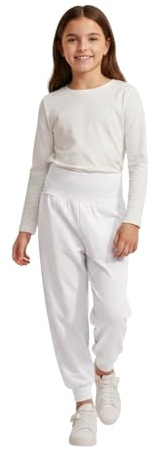 A2Z 4 Kids Girls Ali Baba Harem Trousers Plain Fashion Pants White