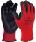UCI pcn-12 rot Farbe Kodiert teilweise Fingerlose Website Sicherheit Arbeit Handschuhe