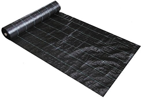 100m² Unkrautvlies Abdeckvlies Bodengewebe Unkrautfolie Vlies Mulch Vlies 100g/m² (10000, 100)