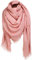 Superora Damen Halstuch Schultertuch Schal Scarf Stola Quadratischer Deckenschal mit Fransen 140 * 140cm