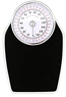 Mechanische Personenwaage, Medizinische Gesundheitswaage, Analogwaage, metrische und imperiale Maße, großes, drehbares Zifferblatt, robuster Stahlsockel, batterielos, 150 kg / 331 lb