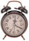 Huakii Mechanischer Wecker, 4Retro Double Twin Bell Handaufzug Uhr mit Nachtlicht(Schwarz)