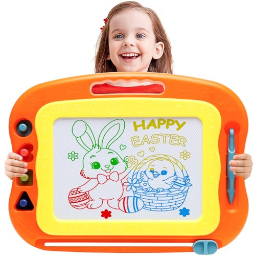 Magnetic Drawing Board Toddler Toys for Girls Boys, 15 Inch Doodle Board