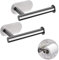VEGCOO - Portarotolo da parete con ventosa autoadesiva, in acciaio inox, per cucina e bagno, impermeabile senza fori