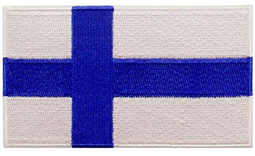 Finnland Flagge Bestickter Aufnäher zum Aufbügeln/Annähen