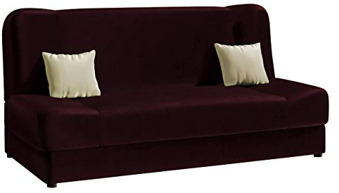 Mirjan24 Schlafsofa Jonas, Sofa mit Bettkasten und Schlaffunktion, Bettsofa, Dauerschläfer-Sofa, Schlafcouch, Materialmix, Couch vom Hersteller (Magic Ve. 2202 + Magic Ve. 2202 + Magic Ve. 2250)