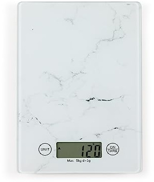 Livoo - Balance de cuisine électronique - 5kg, précision au gramme, 2 piles AAA R3 incluses