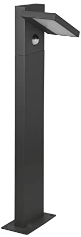 Trio Leuchten LED Außen Wegeleuchte Horton 526360142, Aluminium Druckguss Anthrazit, inkl. 8 Watt LED, inkl. Bewegungssensor
