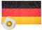 Lixure Deutschland Flagge/ 120x180cm-doppelseitig Fahne -Polyester, Digitaldruck, lebendige Farbe, lichtbeständig, doppelt genäht, mit Messingösen für Garten Innen- Außenbereich