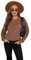 HEYPORK Damen Herbst Winter Warm Bequem Pullover Casual Mode Strickjacke Strickpullover Frauen Herbst/Winter Plüsch Pullover Einfarbig Langarm Rundhals Strickpullover(Braun, XL)