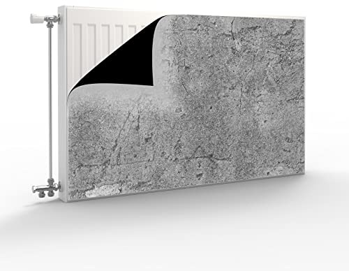 Primus Print Heizkörperverkleidung Heizkörperabdeckung magnetisch (Steinoptik, 80x60 cm)