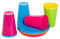 Mypicompany. Vaisselle Camping 12 Pièces Dans Couleurs Vives. 6 Assiette Plastique Reutilisable+ 6 Gobelet Plastique Reutilisable Adaptée Au Lave-vaisselle.
