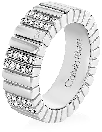 Calvin Klein ring für Damen Kollektion MINIMALISTIC METALS mit Kristallen - 35000440C