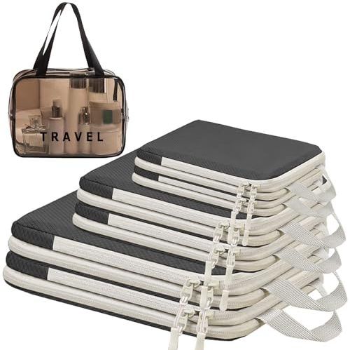 SWIHELP Kompressions-Packwürfel-7Set,Reise-Organizer, Taschen, erweiterbar, unverzichtbar für Koffer, Reisegepäck-Organizer, Taschen-Set