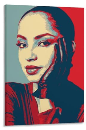 Sade Adu Leinwand-Poster, Motiv: britische Musikerin, Lead-Sängerin, dekoratives Gemälde, Wandkunst, Bild, Druck, moderne Dekoration, 20 x 30 cm