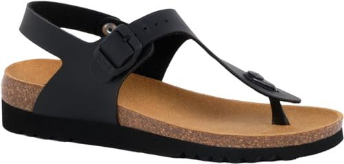 Scholl Sandales d'été pour femme BOA VISTA SANDAL, Noir , 35 EU