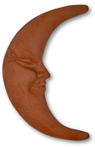 Toocook Mond Wanddeko aus Terrakotta, handgefertigt, für Möbel und Heimdekoration, wetterfest, 30 cm