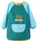 Greyoe 1 Stück Malschürze Kinder Malkittel Kinder Schürze Kinder Lätzchen mit ärmeln Wasserdicht und Schmutzabweisend zum Malen (Regenbogenbuchstaben Grün, XL)