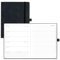 POPRUN Terminplaner A5 Wochenansicht 2025 PU Leder Softcover Terminkalender 22 x 16,5 cm - 25 Wochenplaner & Notizbuch in einem, Innentasche, Monatstab, Schwarz