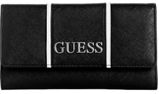 GUESS Factory Zadora Slim Clutch aus Kunstleder, Schwarz Multi, Einheitsgröße