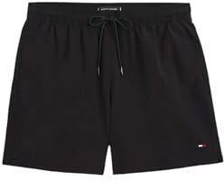 Tommy Hilfiger Uomo Pantaloncino da Bagno Medium Drawstring con Logo, Nero (Black), XXL