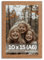 VictoR Bilderrahmen Dali 10x15 cm (A6) Braun - Fotorahmen Holz A6 - Bilderrahmen Braun 10x15 - moderner Holzrahmen mit bruchsicherem Acrylglas