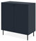 Kommode in blau, Anrichte für Wohnzimmer, Esszimmer und Flur, Sideboard modern, 80 x 90 cm Barina (Kommode)