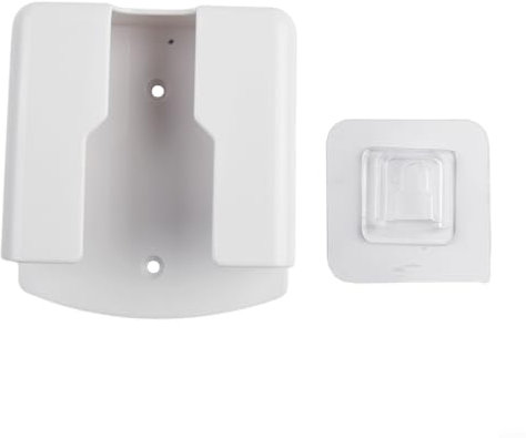 Soporte para mando a distancia blanco, caja montada en la pared para controladores de aire acondicionado, organización del hogar, larga duración y práctica (grande)