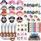 72Pcs Piraten Party Mitgebsel Kindergeburtstag Piraten Schnapparmband Maske Aufkleber Ringe Schlüsselanhänger Aufblasbares Spielzeug Piraten Party Deko Halloween Preise Geschenke für Junge Mädchen