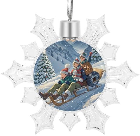 Weihnachtsbaumschmuck, Weihnachts-Schneeflocken-Ornamente, hängende Weihnachtsbaumschmuck