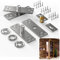 Fenghome Cerniera a perno, rotazione regolabile a 360 gradi, 136 kg, cerniere nascoste in acciaio inox con chiusura a sfera, per porte segrete in legno/libreria