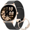 LIGE Montre Connectée Femme(2 Bracelets),1,43 HD AMOLED Montre Sport,Smartwatch Noir doré avec 120+ Modes Sportifs/Étanchéité IP68/Fréquence Cardiaque/Compteur,Montre Femme pour iOS et Android