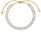 Purelei® Crystal Glow Armband – Größenverstellbar mit Slider-Verschluss, Zirkoniasteine in Baguetteform, Edelstahl in Gold, Silber oder Roségold, Länge 14–28 cm (Gold)