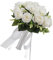 Amosfun Eleganter Hochzeitsstrauß Künstliche Rosen Blumenstrauß Für Die Braut Mit Hochzeitsbedarf Weiße Dekorationsblumen