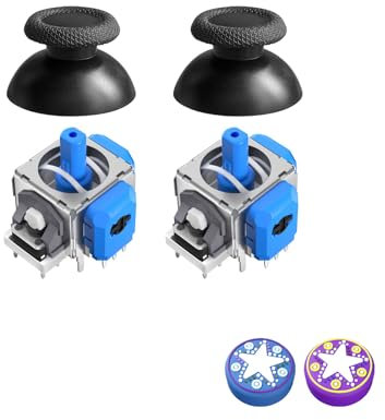 AKNES TMR Joystick Elettromagnetico di Ricambio per Controllore DualSense PS5, Accessori di Riparazione Stick Anti-Drift per Controllore Playstation 5 - 1 Paio