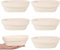 Set de 6 Cestas de Fermentación Banneton, Mini Cestas para Masa Madre de 15 cm, Accesorios para Hornear Pan, Cuencos de Ratán para Fermentación y Leudado de Masa