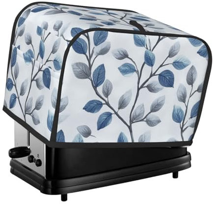 Blue Print 2 Slice Toaster Cover Fingerprint Bread Maker Protectors,Kitchen Small Appliance Dust Cover