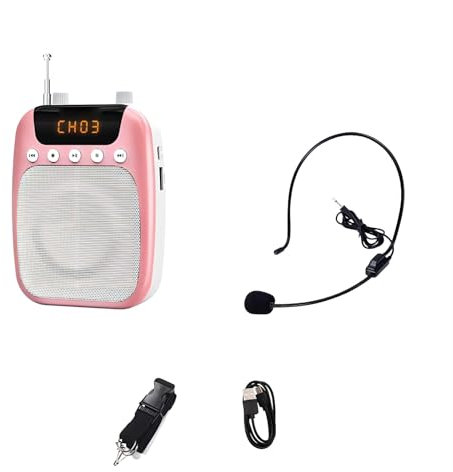 Beimus S358 Amplificateur de voix avec microphone 2500 mAh rechargeable et sans fil pour enseignants